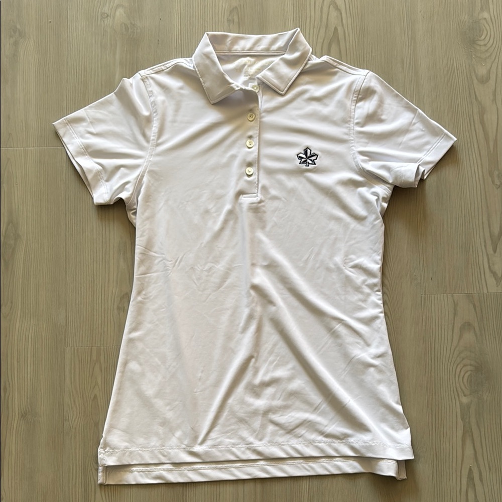 Peter Millar White Short Sleeve Polo Sz XS